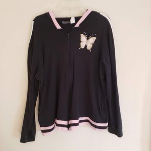 Fashion Bug Light Stretch Zip Sweatshirt